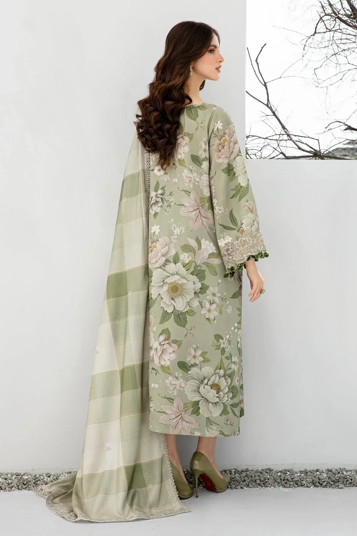3PC KARANDI PRINTED SHIRT WITH KARANDI PRINTED DUAPTTA AND TROUSER-801 - Image 6