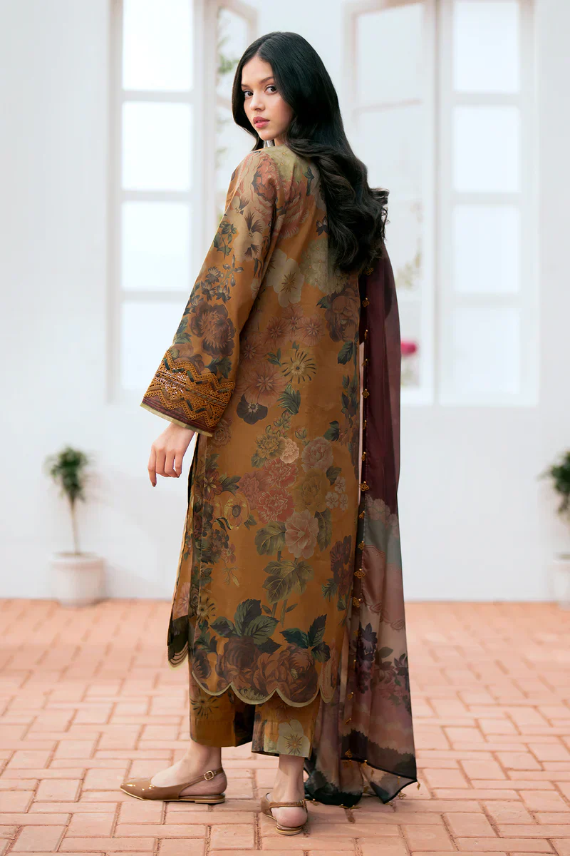 3PC KARANDI PRINTED SHIRT WITH KARANDI PRINTED DUAPTTA AND TROUSER-813 - Image 4